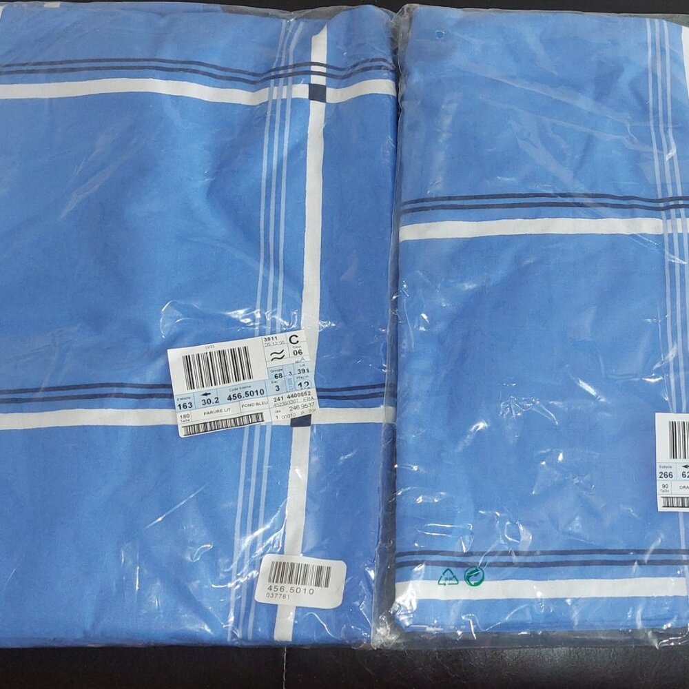 Pair of Twin Bedsheet - Blue - NWT
